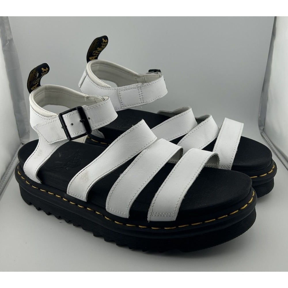 Dr. Martens White Sandals